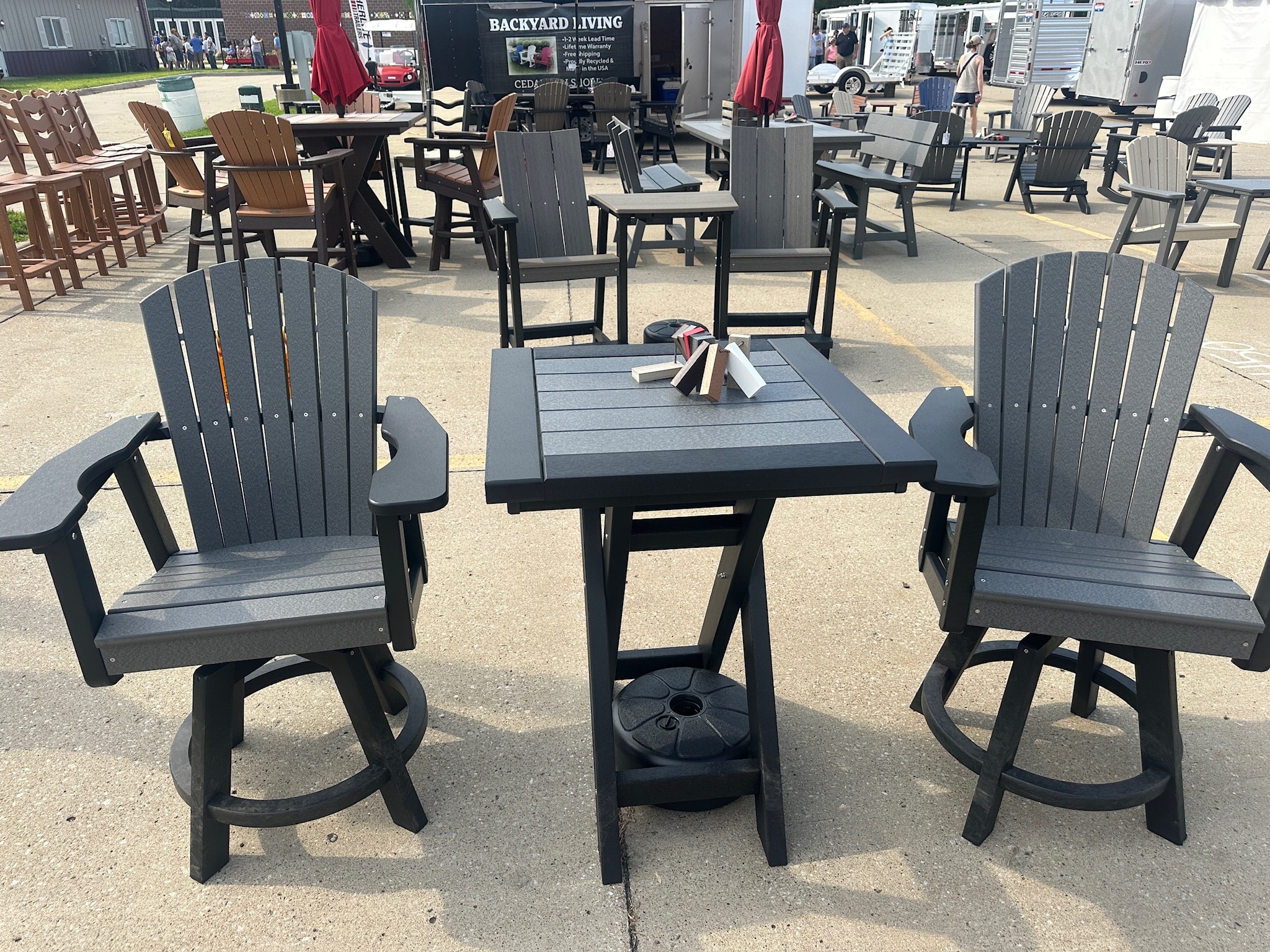 Outdoor furniture display